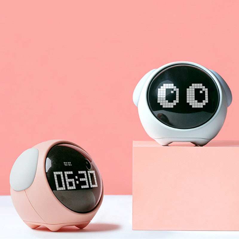 Alarm-Clock Wake-Up-Light Pixel Expression Home-Decoration Digital Electronic Cute Multi-Function - TrendBug
