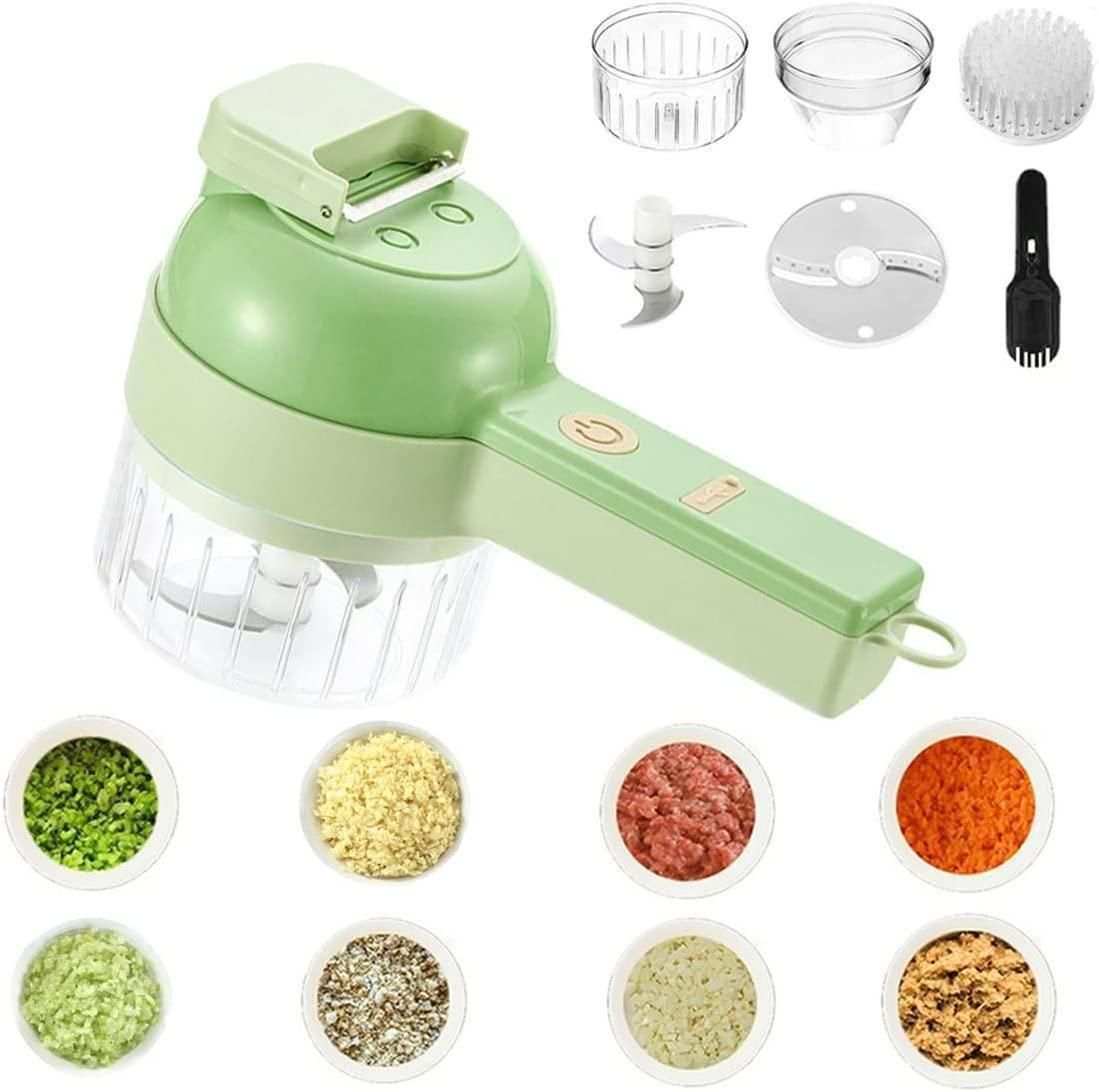 4 in 1 Portable Electric Vegetable Cutter Set - TrendBug