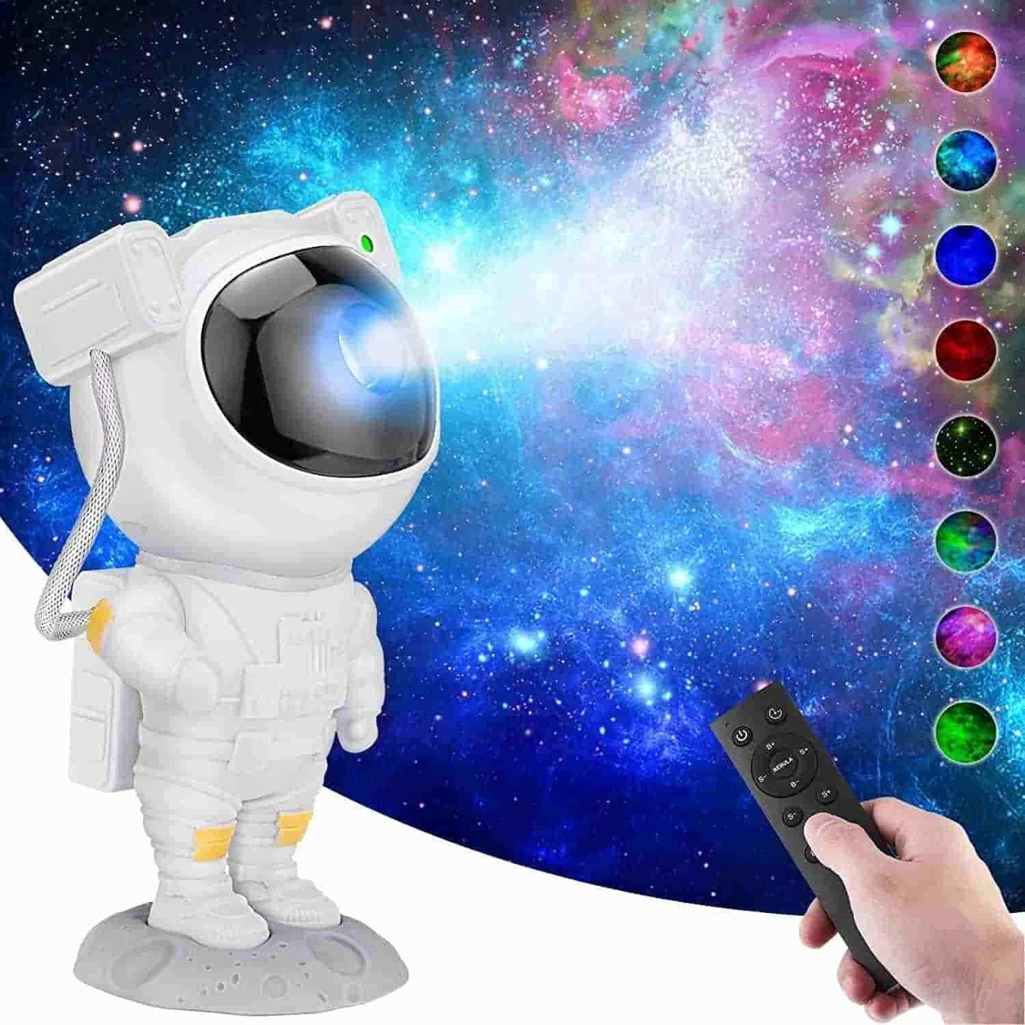 Astronaut Galaxy Projector - 360 Magnetic Head Rotation, Remote Control - TrendBug
