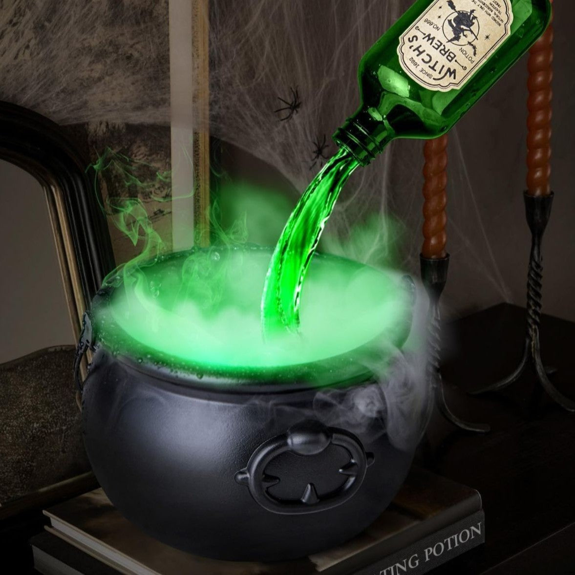 Halloween Magic Float Bottle and Wizard Bowl Diffuser for Home Bar and Party Decor - TrendBug