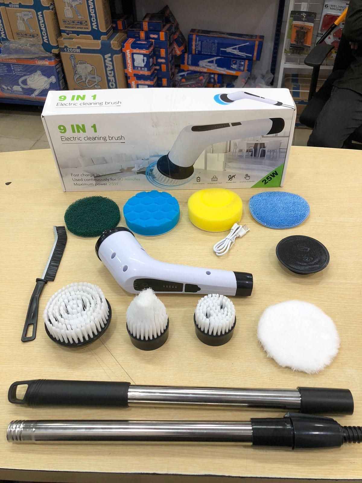 Electric Rotary Cleaner with Adjustable Extension Handle