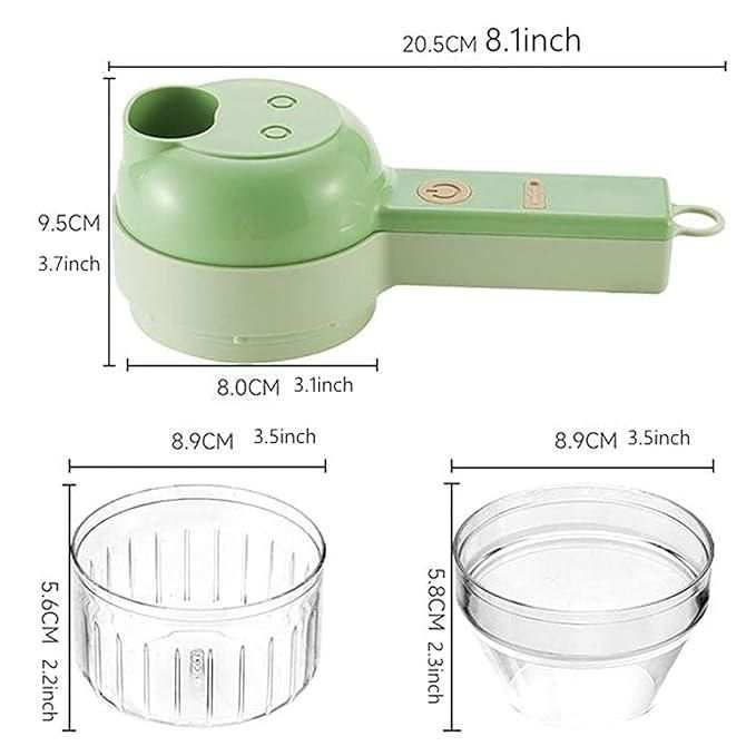 4 in 1 Portable Electric Vegetable Cutter Set - TrendBug