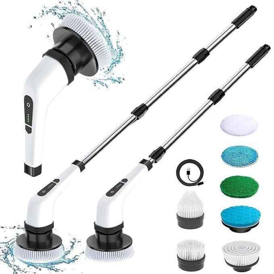 Electric Rotary Cleaner with Adjustable Extension Handle