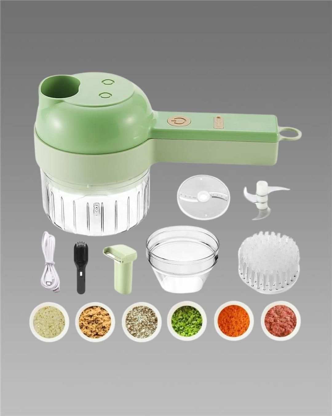 4 in 1 Portable Electric Vegetable Cutter Set - TrendBug