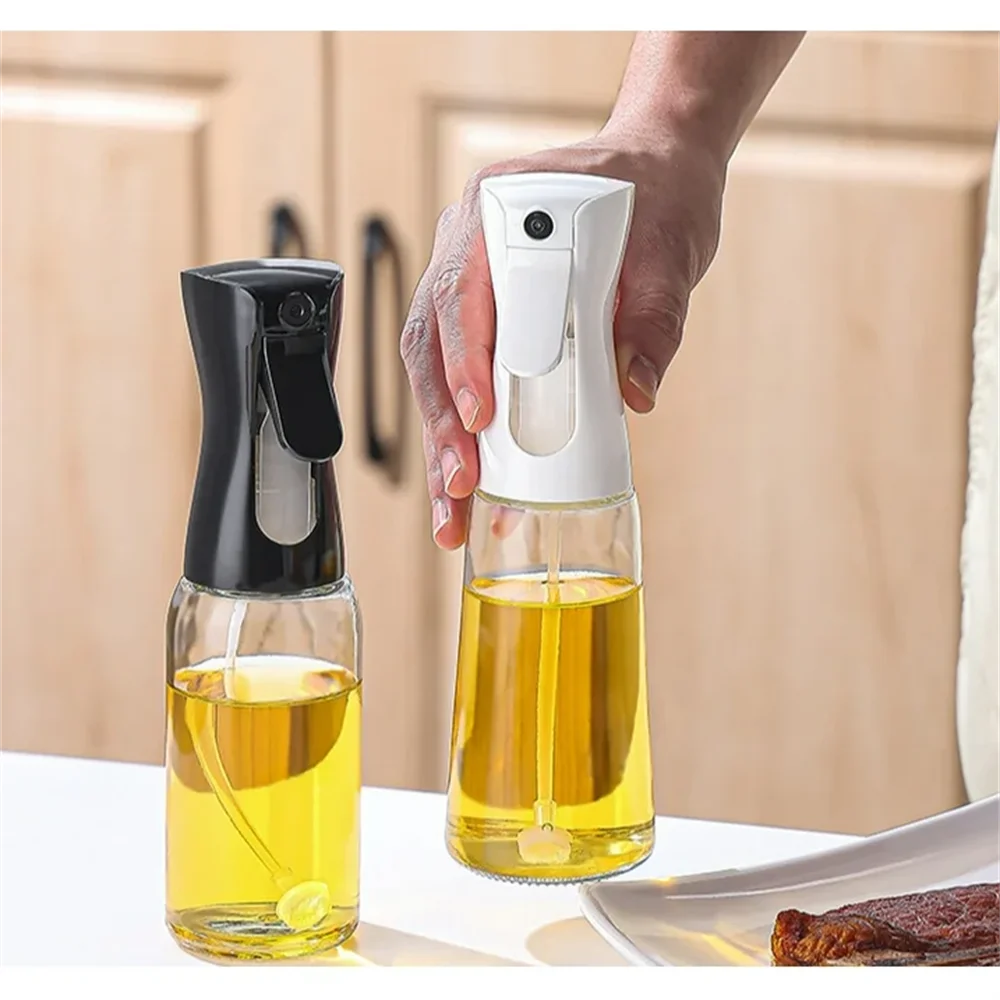 Olive Oil Dispenser,Oil Sprayer for Cooking,220/300ml Glass Oil Spray Bottle,Food grade Oil Dispenser and Oil Sprayer forKitchen - TrendBug