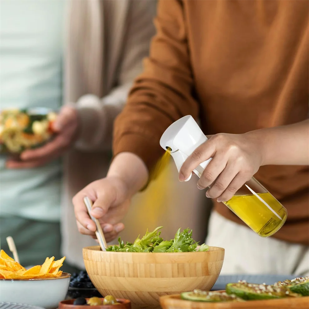 Olive Oil Dispenser,Oil Sprayer for Cooking,220/300ml Glass Oil Spray Bottle,Food grade Oil Dispenser and Oil Sprayer forKitchen - TrendBug