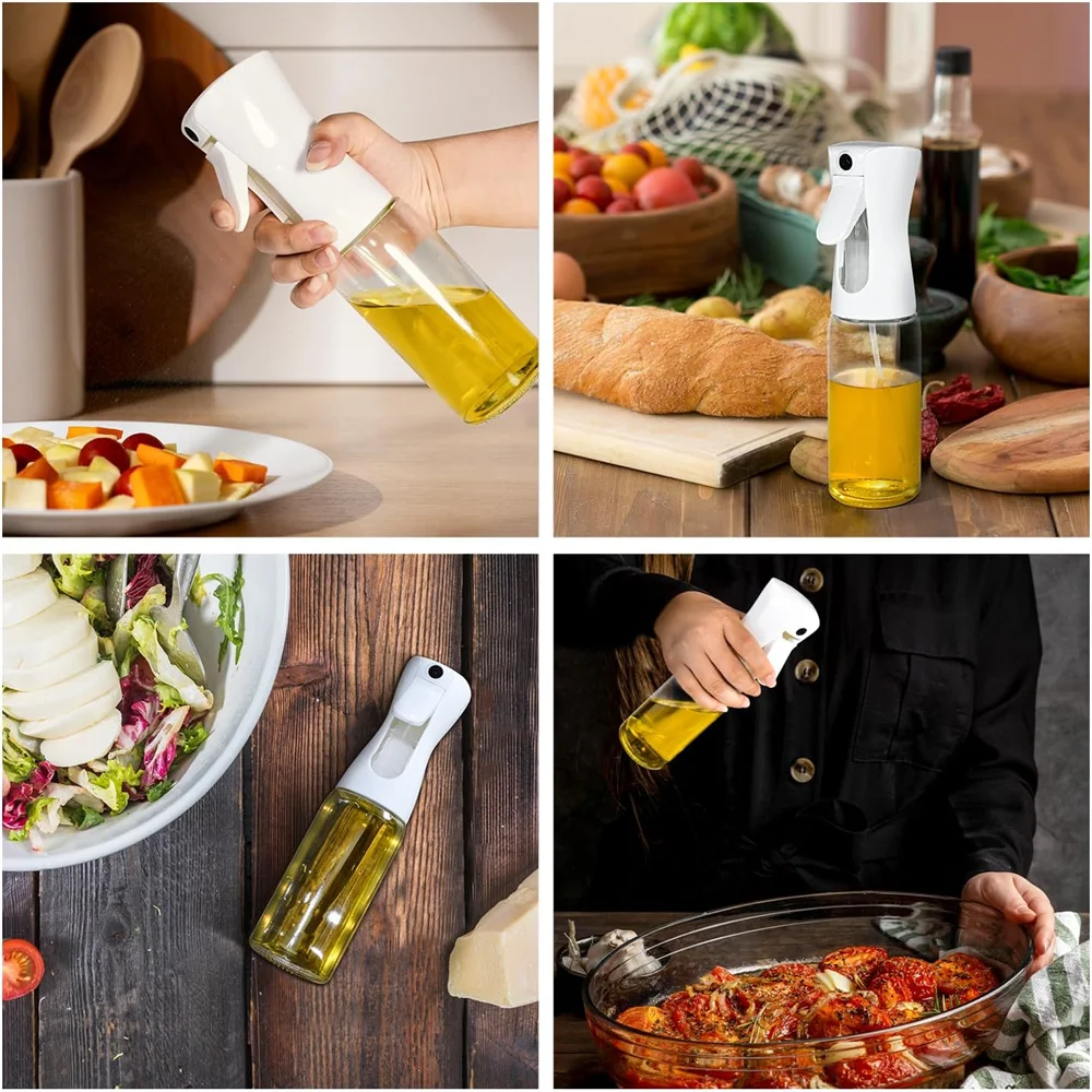 Olive Oil Dispenser,Oil Sprayer for Cooking,220/300ml Glass Oil Spray Bottle,Food grade Oil Dispenser and Oil Sprayer forKitchen - TrendBug