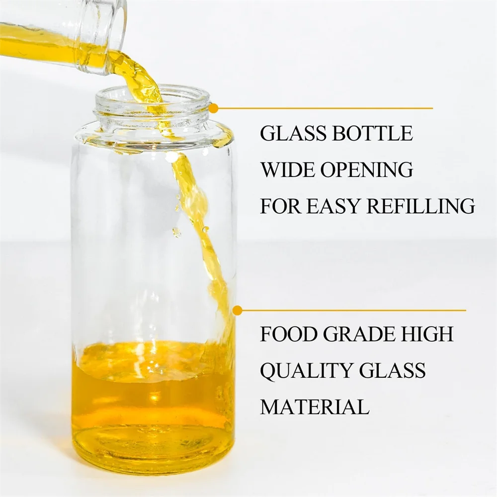 Olive Oil Dispenser,Oil Sprayer for Cooking,220/300ml Glass Oil Spray Bottle,Food grade Oil Dispenser and Oil Sprayer forKitchen - TrendBug