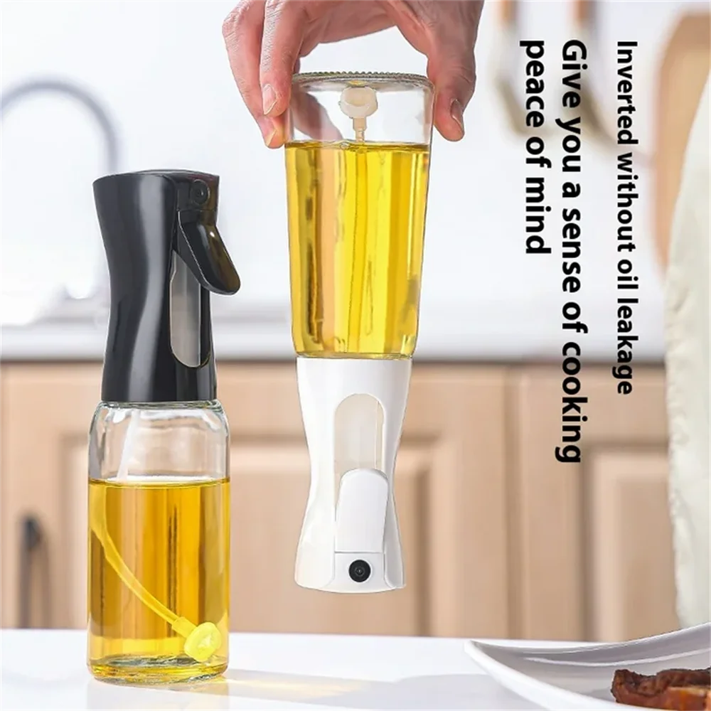 Olive Oil Dispenser,Oil Sprayer for Cooking,220/300ml Glass Oil Spray Bottle,Food grade Oil Dispenser and Oil Sprayer forKitchen - TrendBug