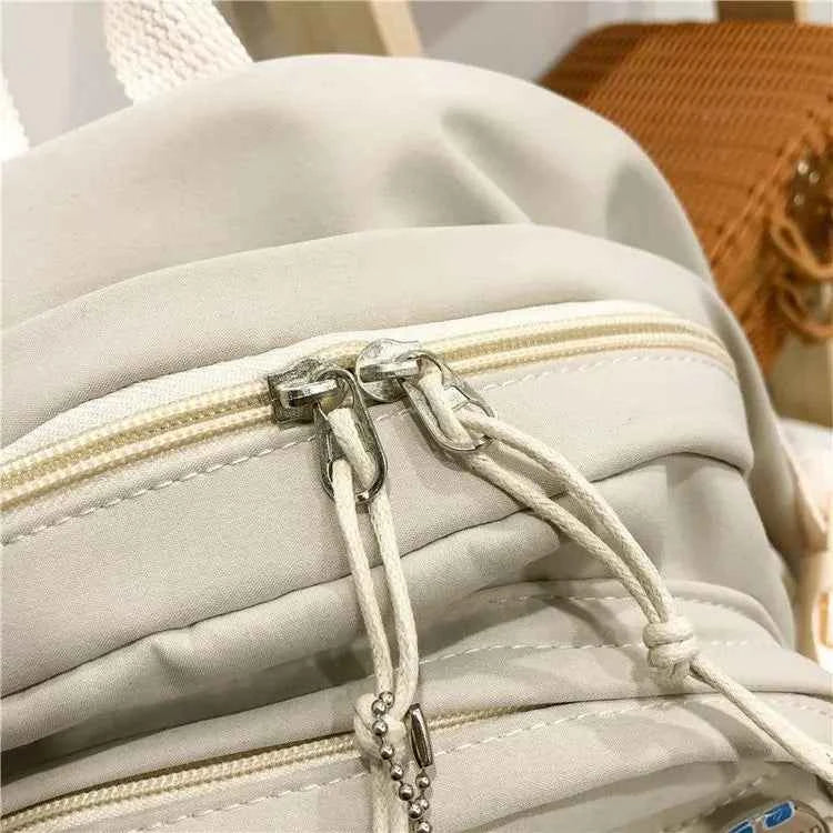 Japanese Fashion Backpack Women School Bags For Teenage Girls Multipockets Mesh Nylon Backpacks Mochila Feminina Bag Bolsa Mujer
