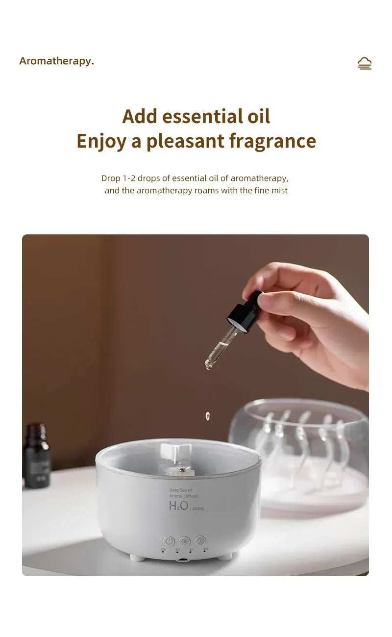 Aromatherapy machine Deep sea elf Air Humidifier Ultrasonic Aromatherapy Diffusers Mist Maker Fragrance Essential Oil Aroma - TrendBug