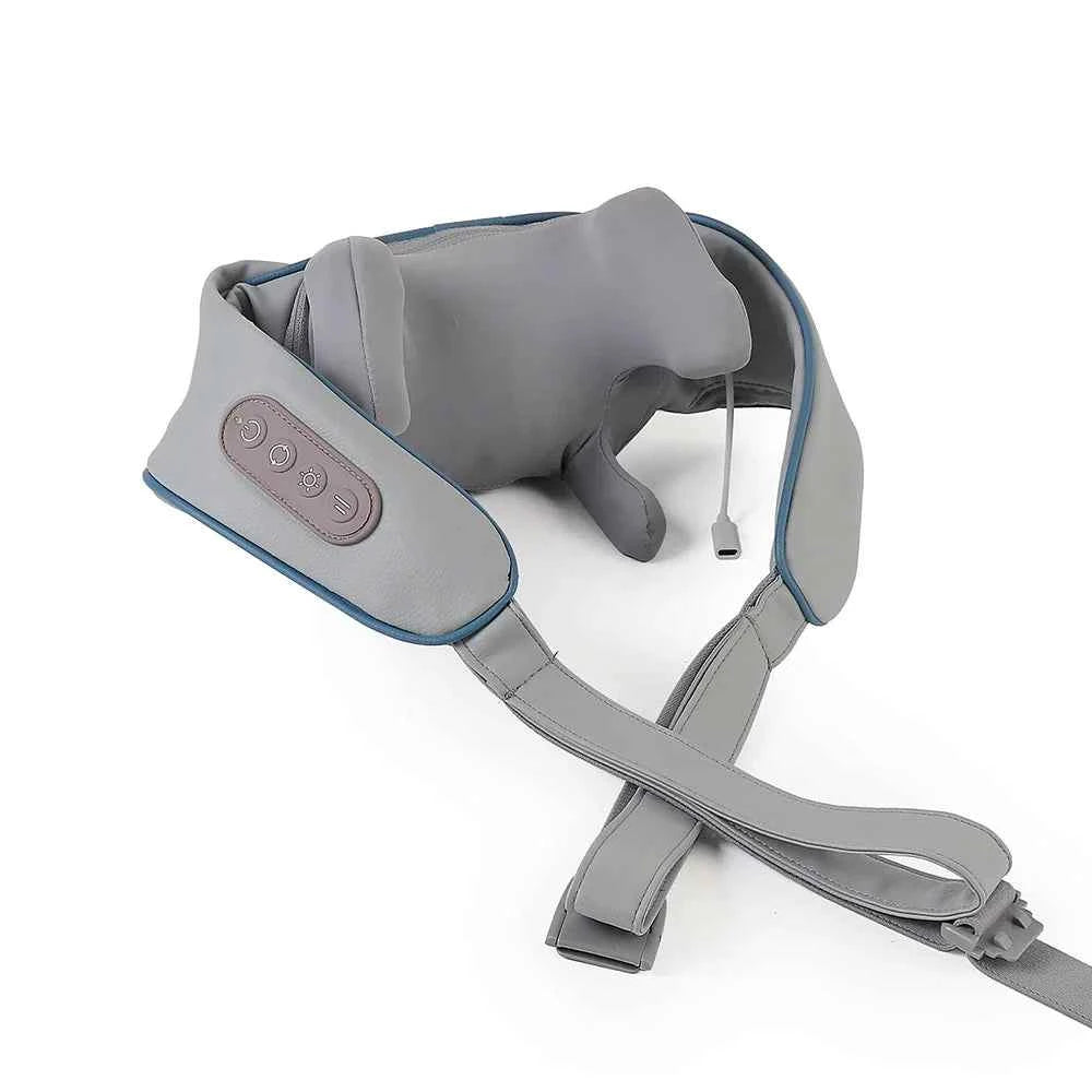Wireless Neck And Back Massager Neck And Shoulder Kneading Massage Shawl Neck Cervical Relaxing Trapezius Massager