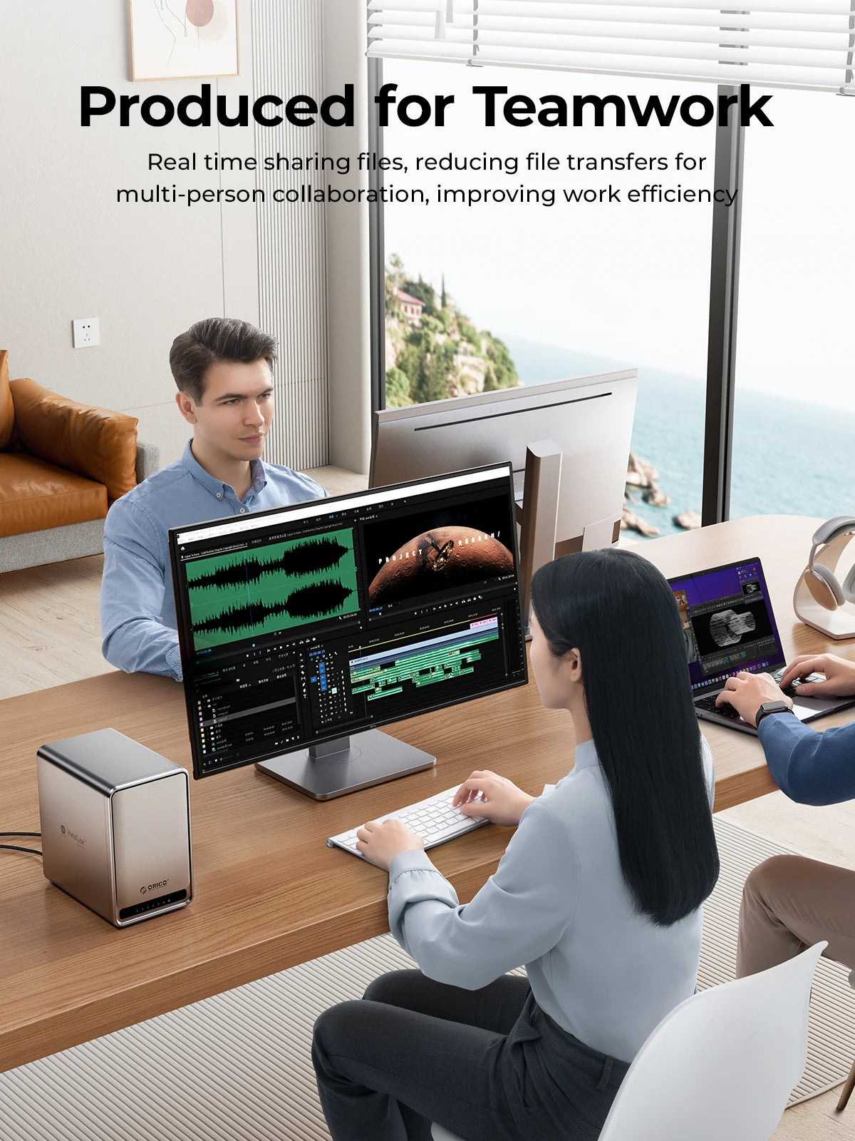 ORICO Personal Network Attached Storage Support Remote Access Share Data Intelligent Classification Automatic Backup 2/5-bay - TrendBug