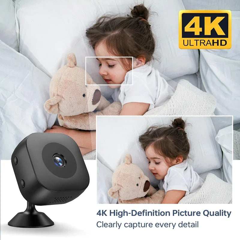 2025 New 4K Mini Security Camera Full Color Night Vision High Definition WiFi Monitor Waterproof Motion Detect Surveillance - TrendBug