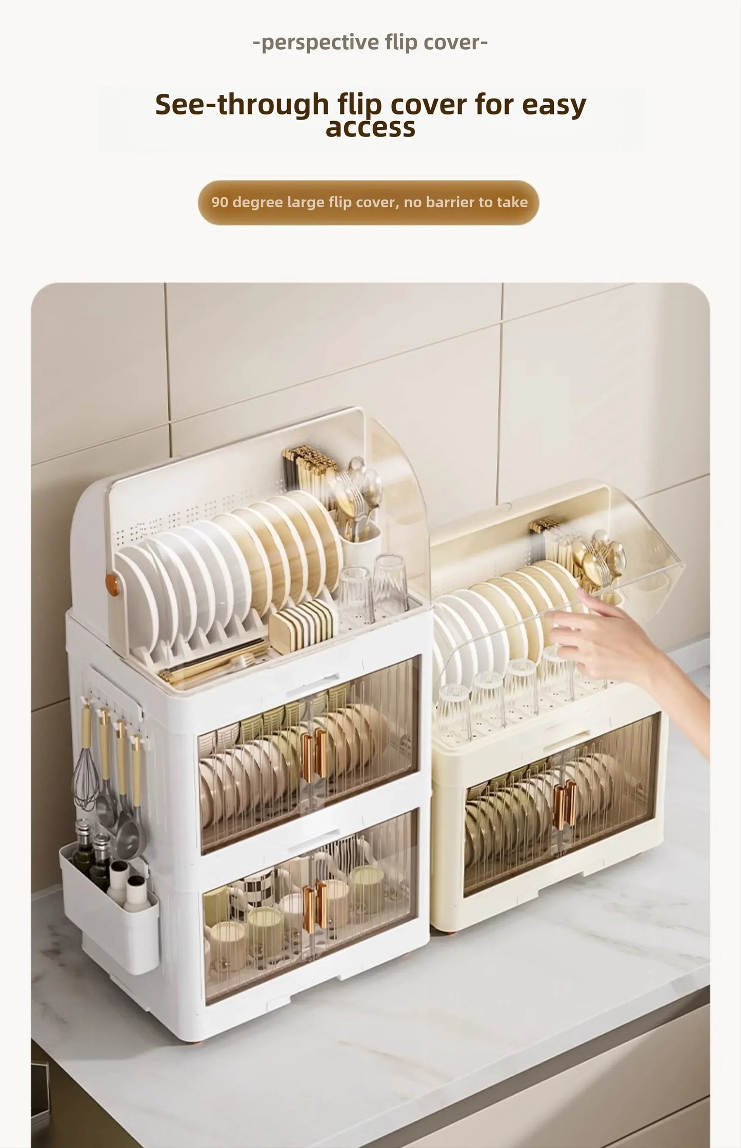 Kitchen Bowl Rack with Lid – Versatile Tableware Storage Box and Dish Drain Rack for Your Kitchen - TrendBug