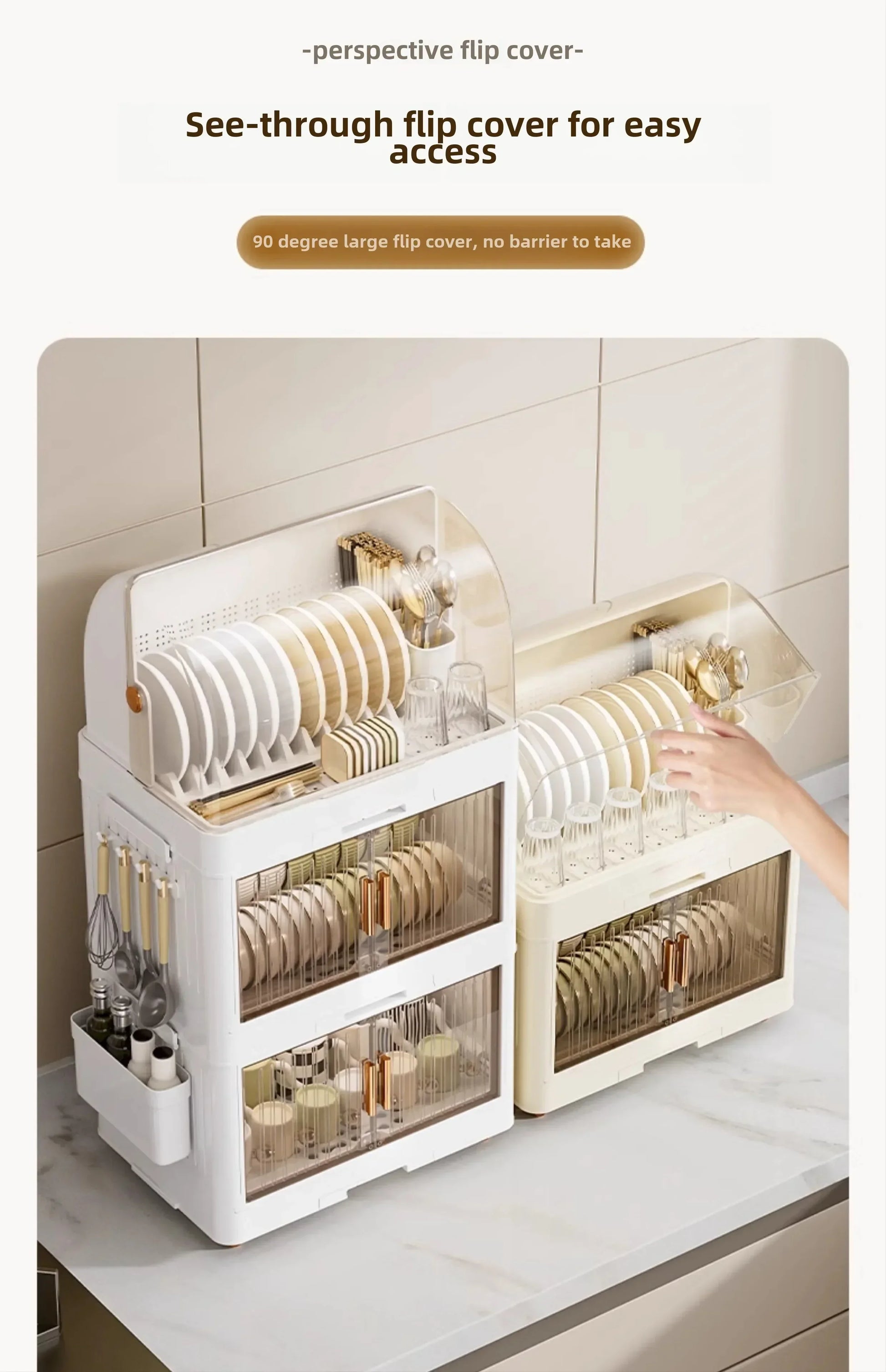 Kitchen Bowl Rack with Lid – Versatile Tableware Storage Box and Dish Drain Rack for Your Kitchen - TrendBug