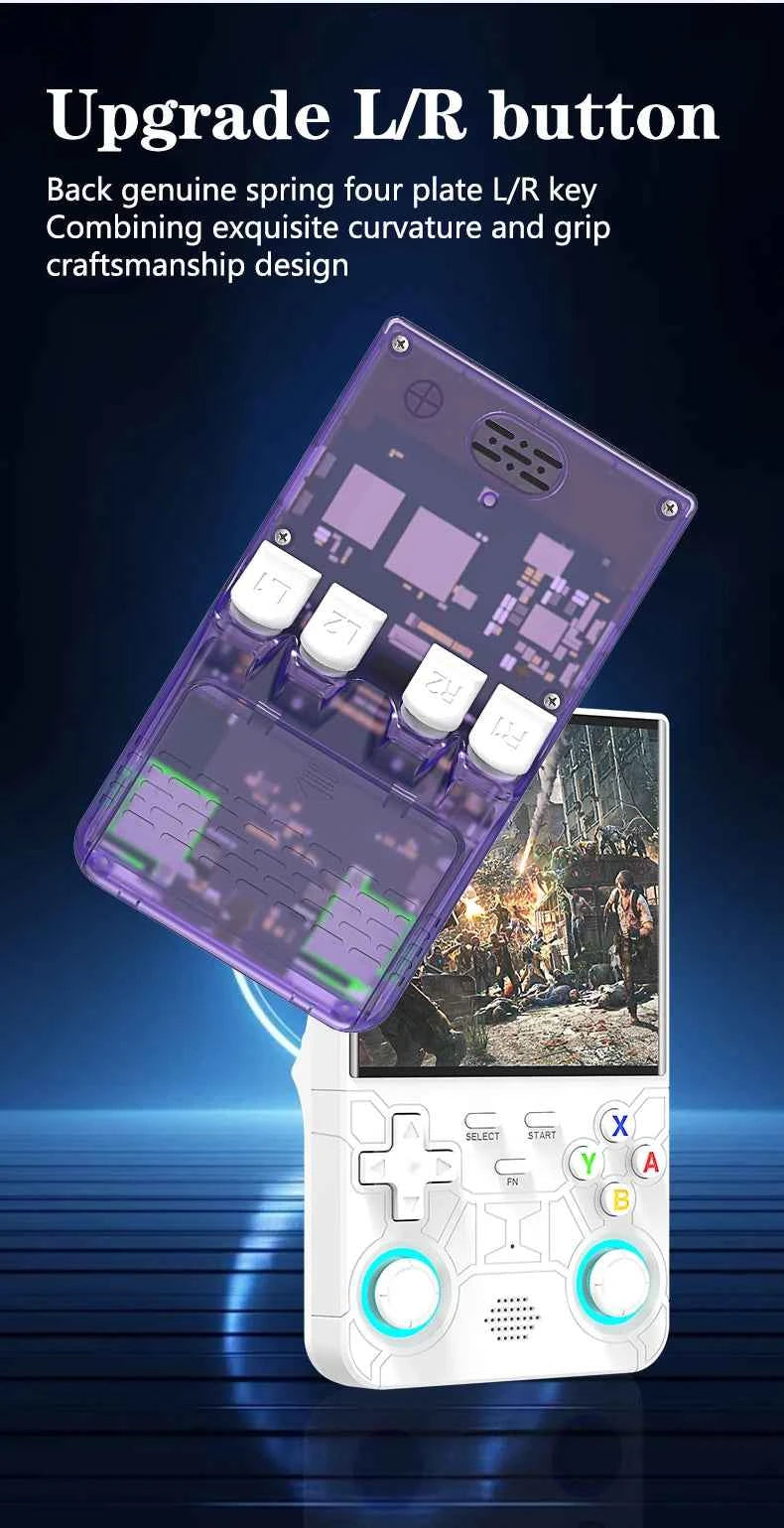 R36 ULTRA 4.0inch IPS Screen Handheld Game Console Open Source Console Retro Pocket Video Player 128G 20000+ Games
