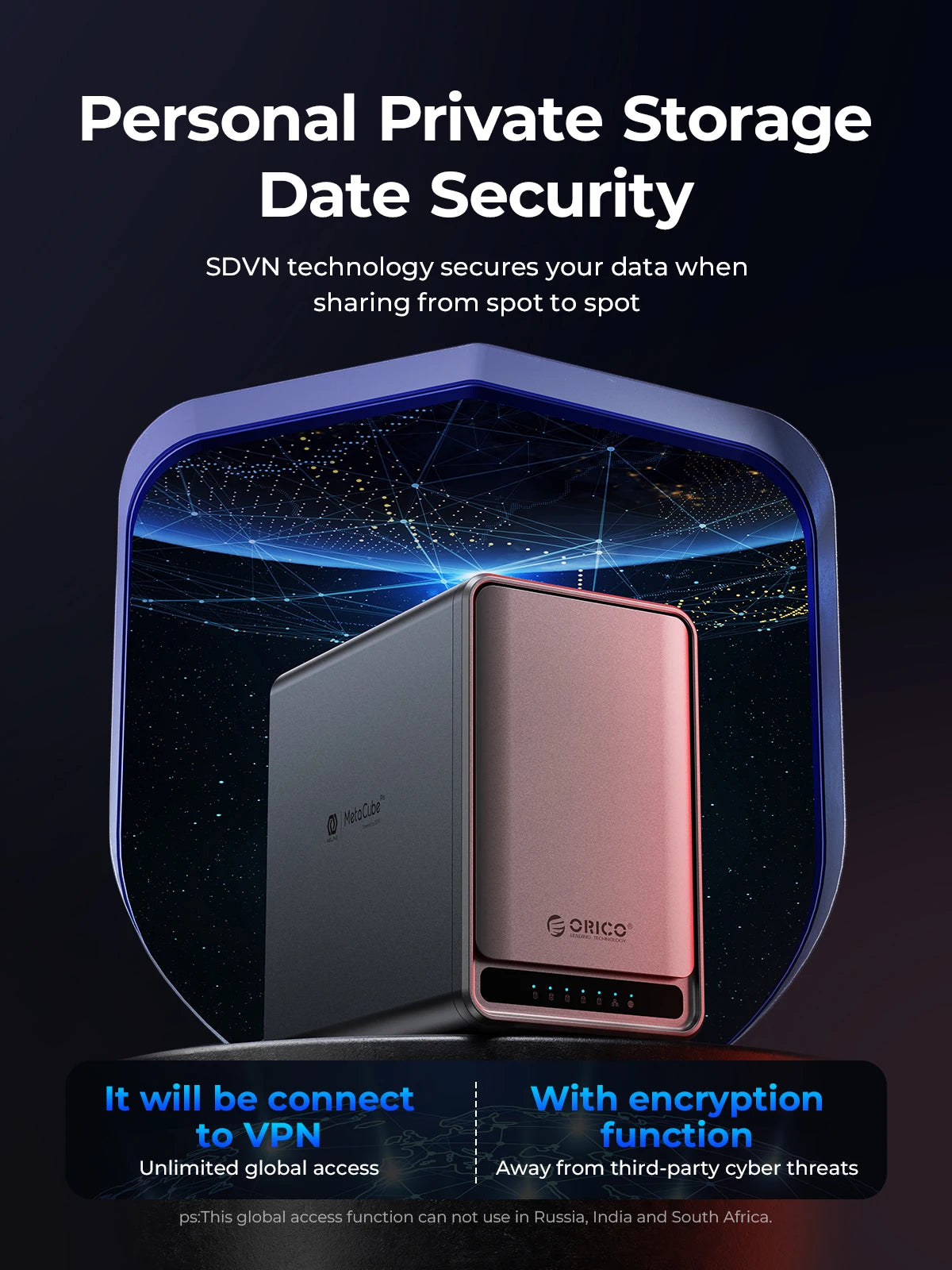 ORICO Personal Network Attached Storage Support Remote Access Share Data Intelligent Classification Automatic Backup 2/5-bay - TrendBug