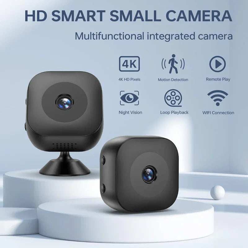 2025 New 4K Mini Security Camera Full Color Night Vision High Definition WiFi Monitor Waterproof Motion Detect Surveillance - TrendBug