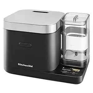 Grain and Rice Cooker 8 C Auoaically Sensing Inegraed Scale + aer ank, KGC3155, Bla ae