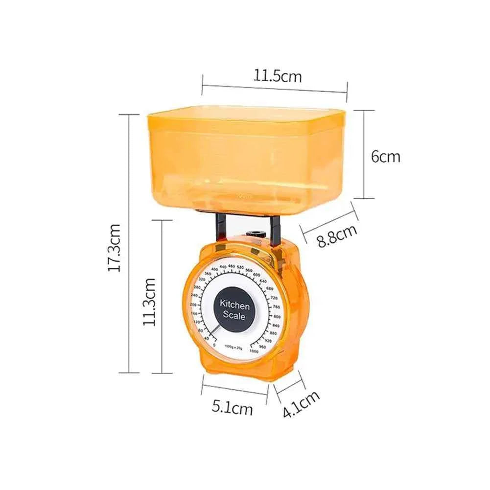 Kitchen Scale Restaurant Cooking With Easy Reading Mechanical Tool Spring Kitchen Weighing 1kg Portable Dial Scale Vegetabl