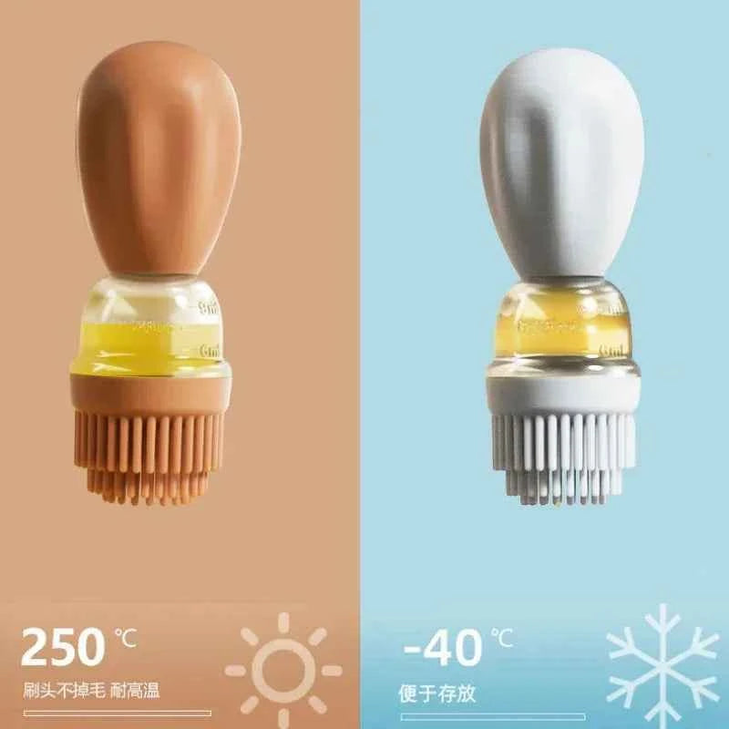 Silicone Brush BBQ Grill Dropper Olive Oil Dispenser Bottle for Cooking Baking Barbecue Kitchen Tool