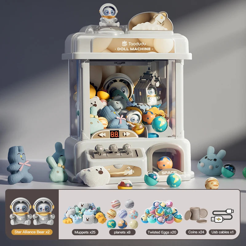 Doll catching machine Children's toy  Girls boy gifts Mini coin game Space themed  Internet hot selling toys - TrendBug