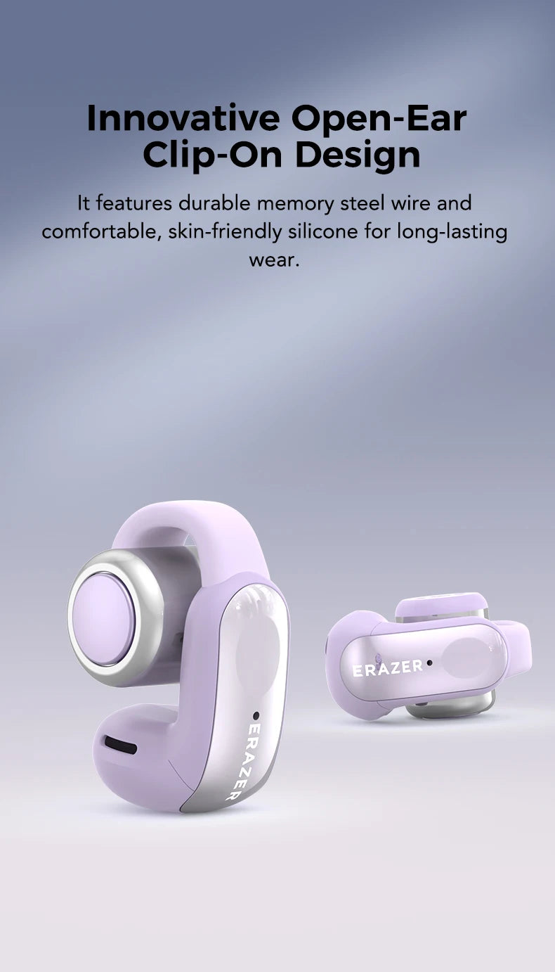 ERAZER XF28 Bluetooth V6.0 Open-ear True Wireless EarbudsTranslation Earphones Office Travel,ASMR Headset APP - TrendBug