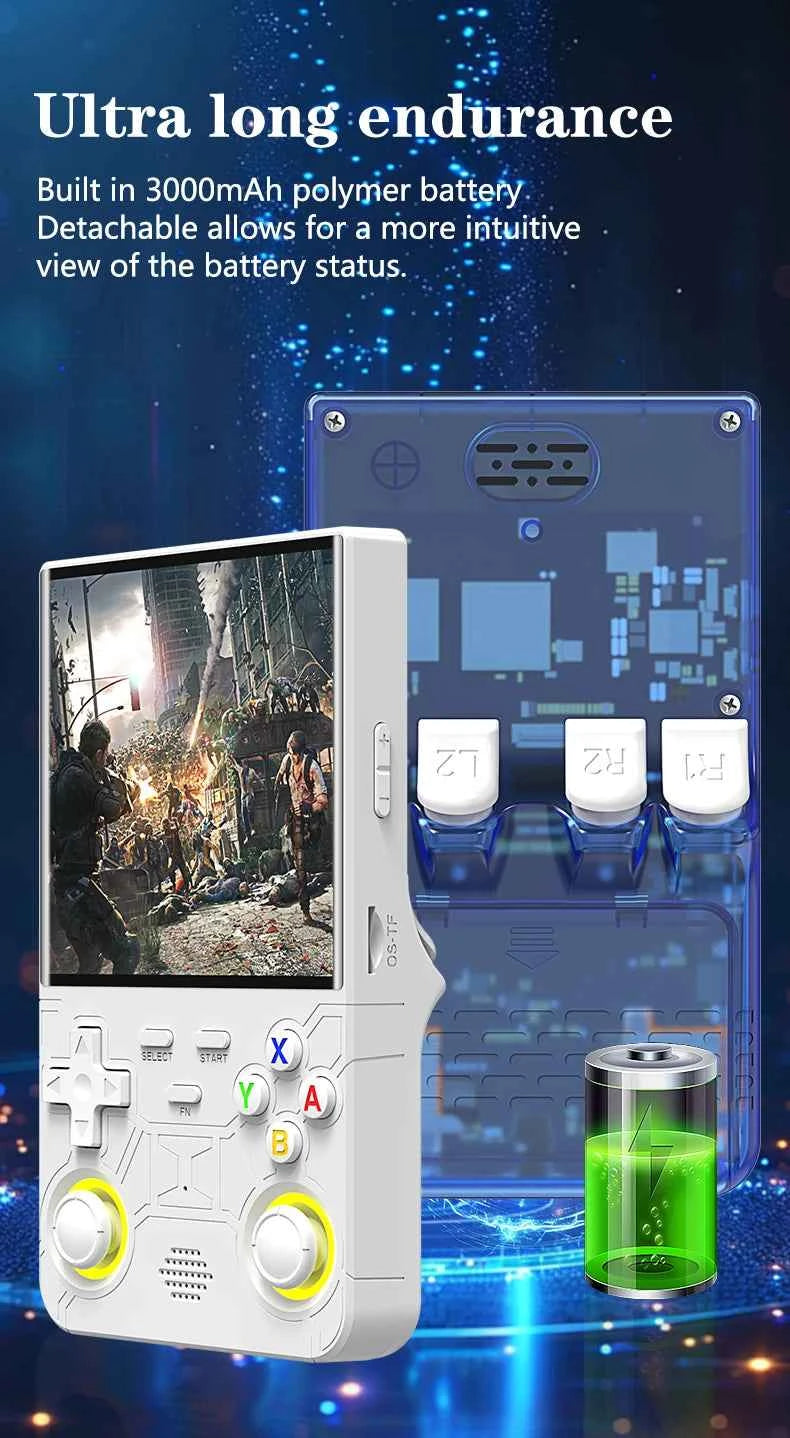 R36 ULTRA 4.0inch IPS Screen Handheld Game Console Open Source Console Retro Pocket Video Player 128G 20000+ Games