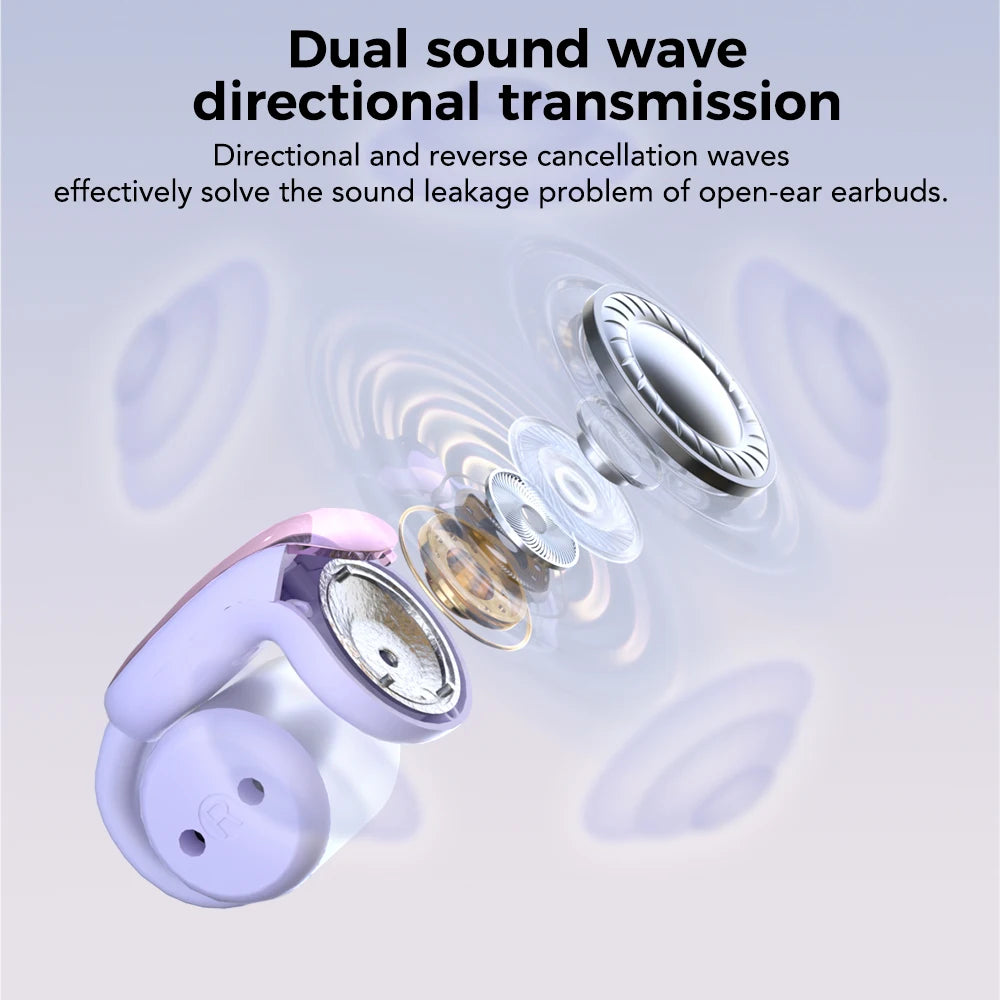 ERAZER XF28 Bluetooth V6.0 Open-ear True Wireless EarbudsTranslation Earphones Office Travel,ASMR Headset APP - TrendBug