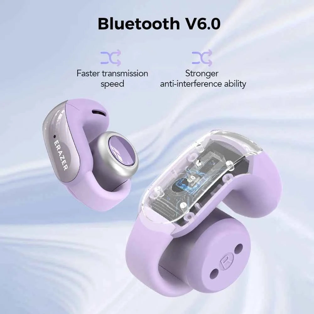 Translator ERAZER XF28 Bluetooth V6.0 Open-ear True Wireless EarbudsTranslation Earphones Office Travel,ASMR Headset APP