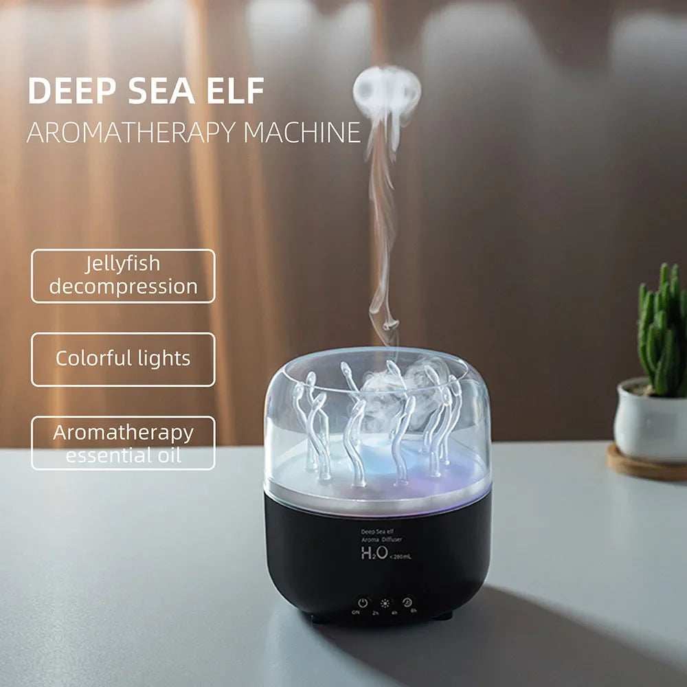 Aromatherapy machine Deep sea elf Air Humidifier Ultrasonic Aromatherapy Diffusers Mist Maker Fragrance Essential Oil Aroma - TrendBug