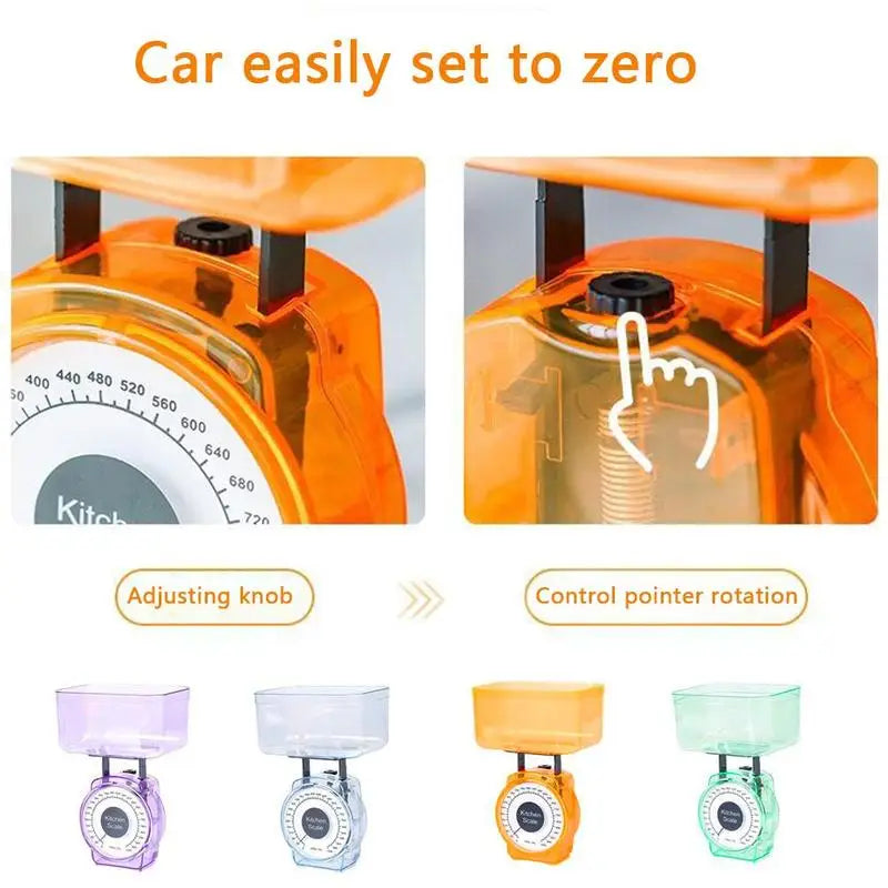 Kitchen Scale Restaurant Cooking With Easy Reading Mechanical Tool Spring Kitchen Weighing 1kg Portable Dial Scale Vegetabl - TrendBug