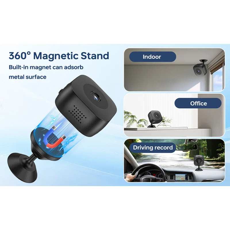 2025 New 4K Mini Security Camera Full Color Night Vision High Definition WiFi Monitor Waterproof Motion Detect Surveillance - TrendBug