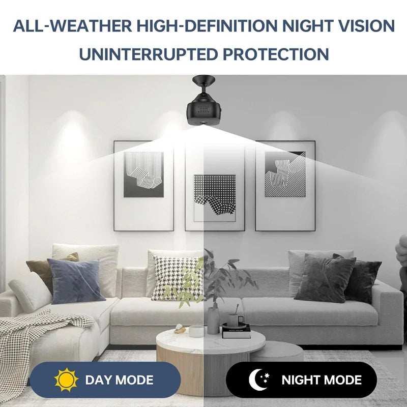 2025 New 4K Mini Security Camera Full Color Night Vision High Definition WiFi Monitor Waterproof Motion Detect Surveillance - TrendBug