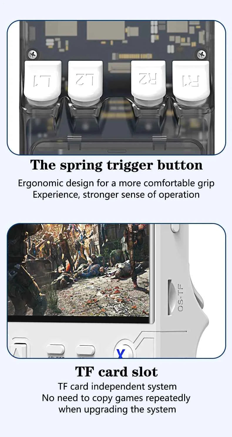 R36 ULTRA 4.0inch IPS Screen Handheld Game Console Open Source Console Retro Pocket Video Player 128G 20000+ Games