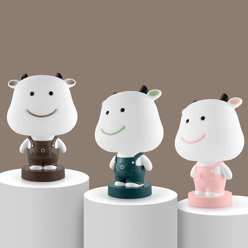 Cartoon Rabbit Night Lights Bedroom Bedside Study animal Desk Lamps tiger bear Children's kids baby Sleep Light LED Night Lamps - TrendBug