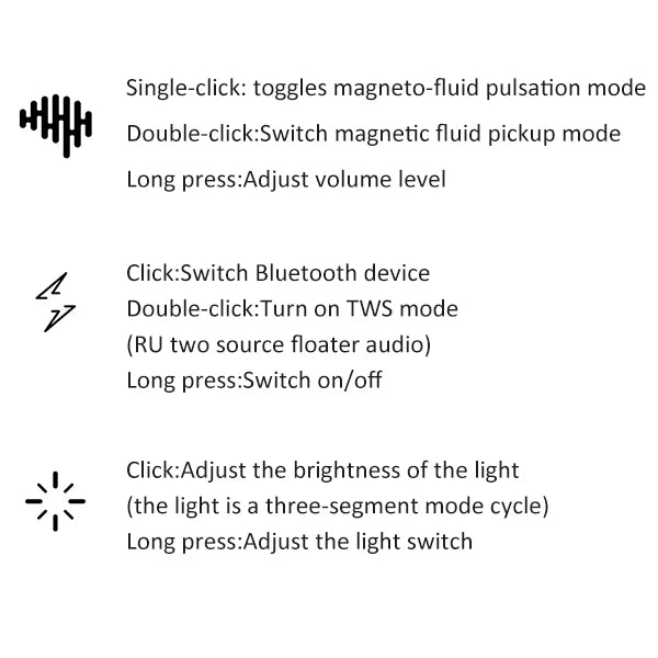 Magnetic Fluid Desktop Speakers - Creative Music Pickup Rhythm Lamp for Friends - TrendBug