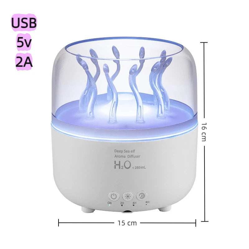 Aromatherapy machine Deep sea elf Air Humidifier Ultrasonic Aromatherapy Diffusers Mist Maker Fragrance Essential Oil Aroma - TrendBug