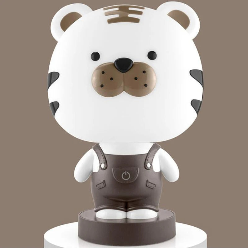 Cartoon Rabbit Night Lights Bedroom Bedside Study animal Desk Lamps tiger bear Children's kids baby Sleep Light LED Night Lamps - TrendBug