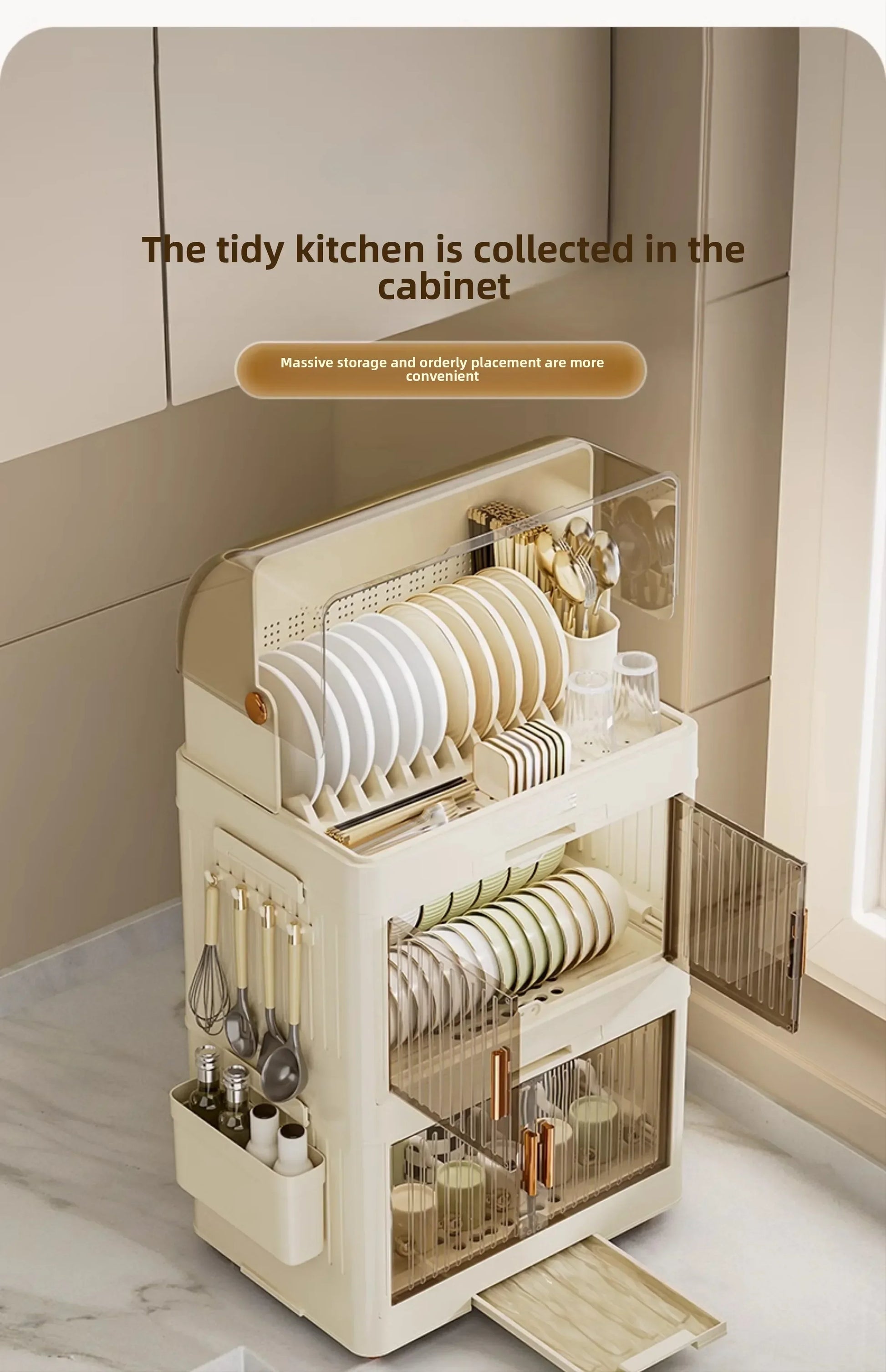 Kitchen Bowl Rack with Lid – Versatile Tableware Storage Box and Dish Drain Rack for Your Kitchen - TrendBug