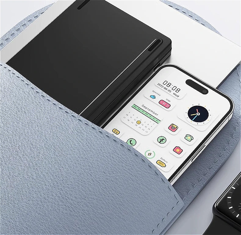 MINGCVIL Mini Foldable Wireless Keyboard - Slim Portable Bluetooth Rechargeable Keyboard for iOS, Windows, Android - TrendBug