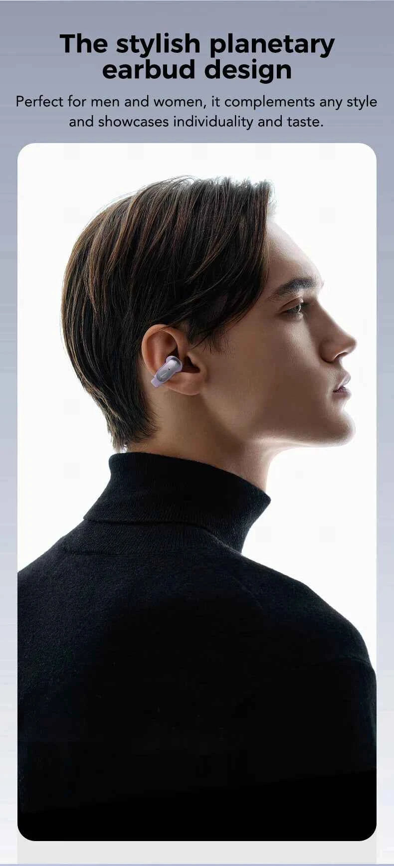 Translator ERAZER XF28 Bluetooth V6.0 Open-ear True Wireless EarbudsTranslation Earphones Office Travel,ASMR Headset APP