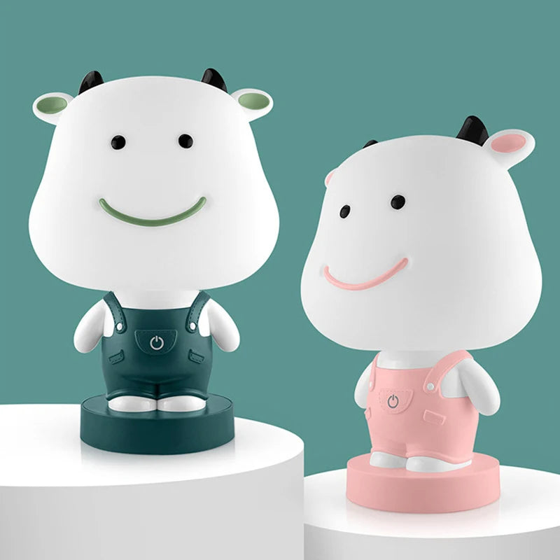 Cartoon Rabbit Night Lights Bedroom Bedside Study animal Desk Lamps tiger bear Children's kids baby Sleep Light LED Night Lamps - TrendBug
