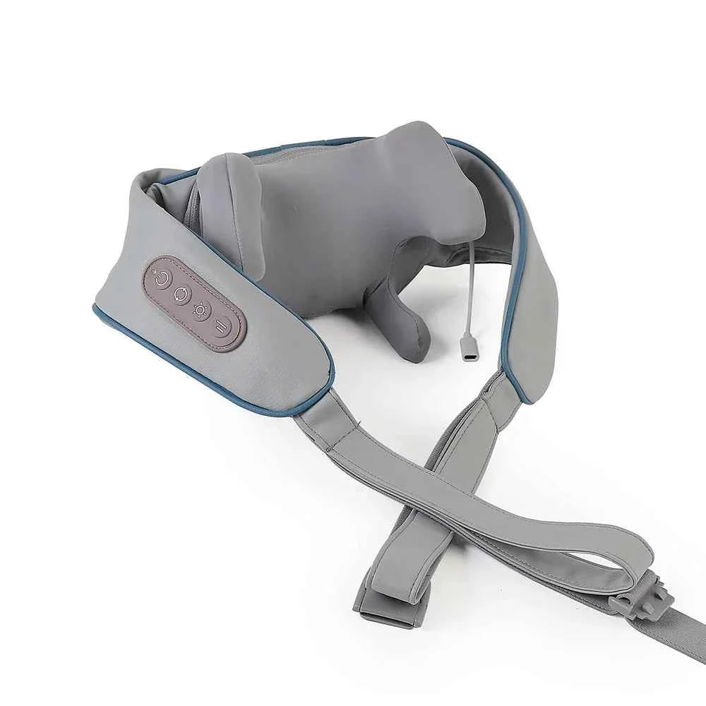 Wireless Neck And Back Massager Neck And Shoulder Kneading Massage Shawl Neck Cervical Relaxing Trapezius Massager