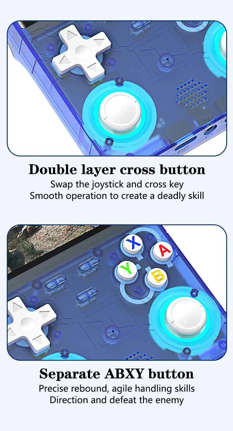 R36 ULTRA 4.0inch IPS Screen Handheld Game Console Open Source Console Retro Pocket Video Player 128G 20000+ Games