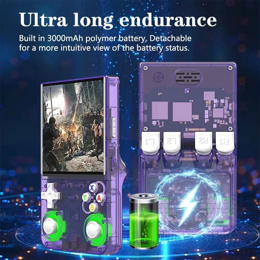 R36 ULTRA 4.0inch IPS Screen Handheld Game Console Open Source Console Retro Pocket Video Player 128G 20000+ Games
