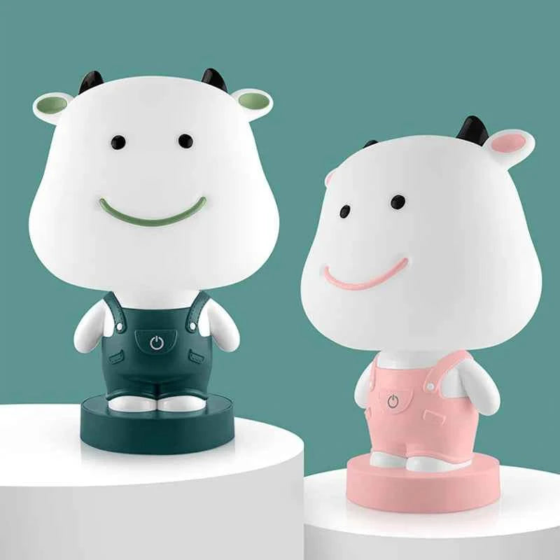 Cartoon Rabbit Night Lights Bedroom Bedside Study animal Desk Lamps tiger bear Children's kids baby Sleep Light LED Night Lamps