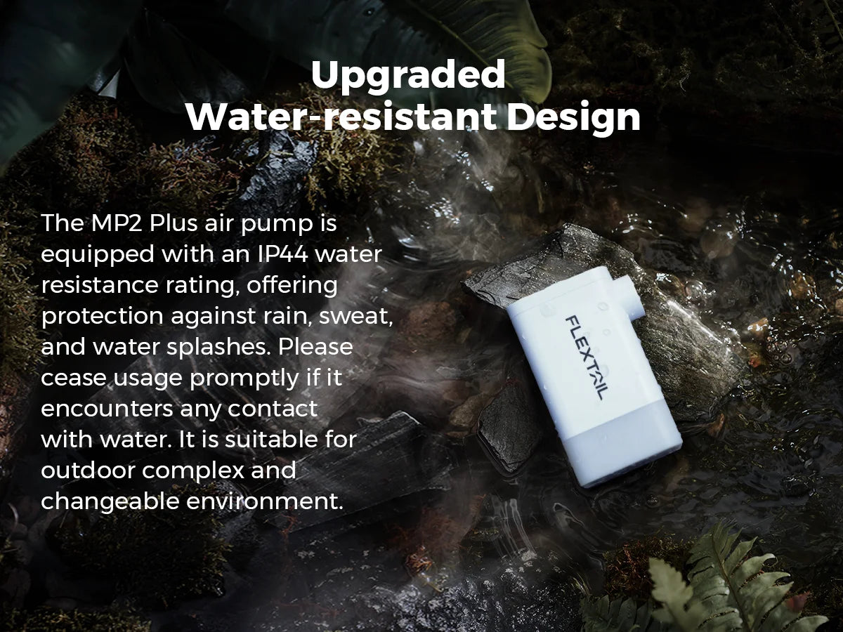 FLEXTAIL MAX PUMP 2 PLUS - Electric Air Pump with Camping Light and Emergency Power Supply, 4800mAh Battery, Dual Pressure Level - TrendBug