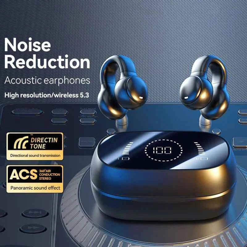 High Quality Bone Conduction Wireless Earphones Bluetooth Noise Reduction Sports Gaming Earphones Suitable For Xiaomi Iphone